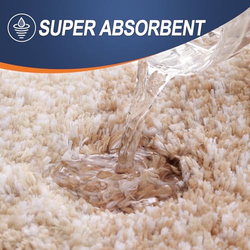 OLANLY Bathroom Rugs Mat 30x20, Extra Soft Absorbent Microfiber Bath Rugs, Rubber Backing, Quick Dry, Machine Washable Bath Mats for Bathroom Floor, Tub and Shower, Home Decor Accessories, Beige - Image 4
