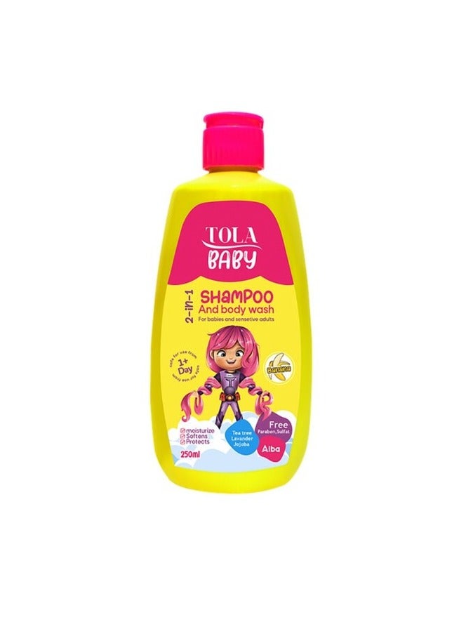 تولا بيبي شامبو وغسول الجسم 250 مل