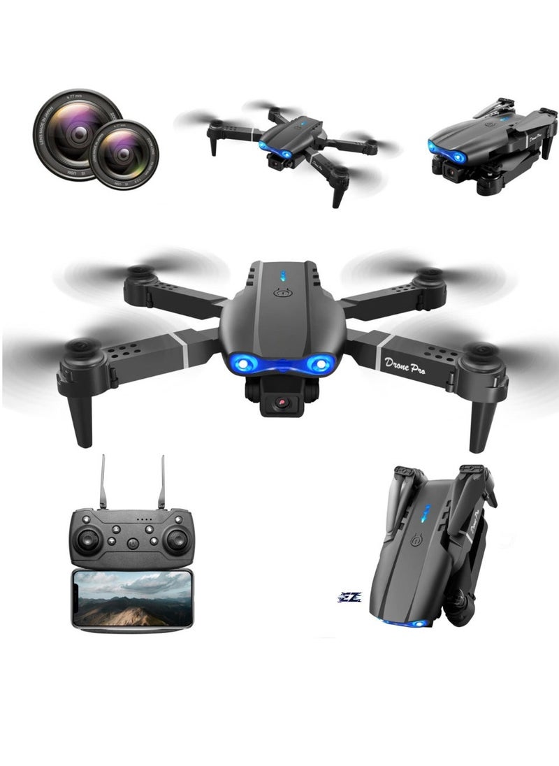 ELTRAZONE E99 Pro Professional Entry-Level Drone, Dual Camera FPV WiFi, High Altitude Hovering, Outdoor Party Overhead Shot, Beginner Gift, Black - Image 1