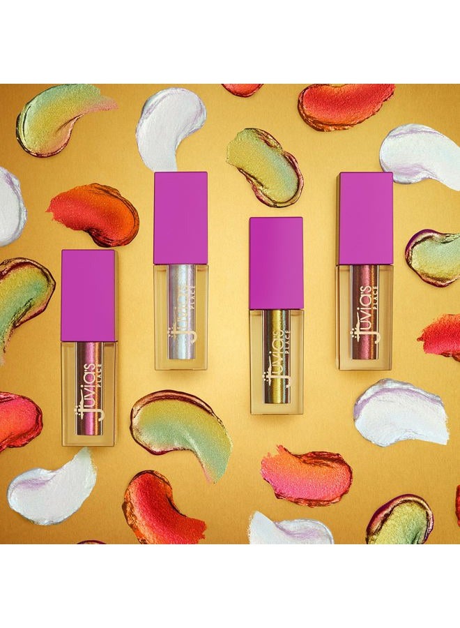 Juvia's Place Culture Duochrome Liquid Eyeshadow - Liquid Eye Makeup for Glitter & Shine, Multi-colored Glitter Liquid Eyeshadow, Sparkly Makeup for Eyes, Women's Glitter Makeup Kit Addition (Ankara) - Image 4