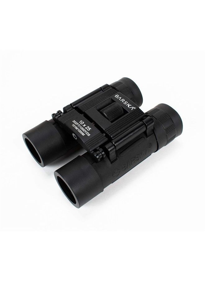 BARSKA Lucid View 10x25 Compact Binoculars (Blue Lens) 