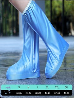 Loquat Portable Anti Slip Rain Boot Cover Blue  - Image 2