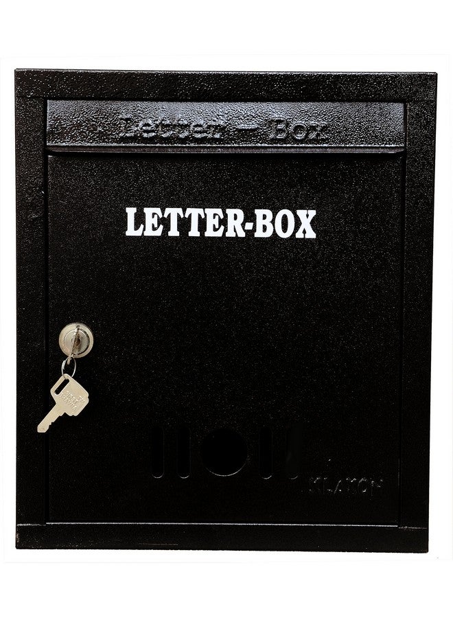 Lepose Metal Mailbox/Letter Box (Black, Large) - Image 2