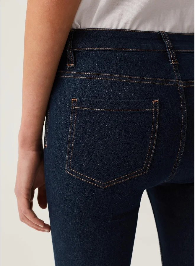 او في اس Ovs Stretch Jeggings With Button