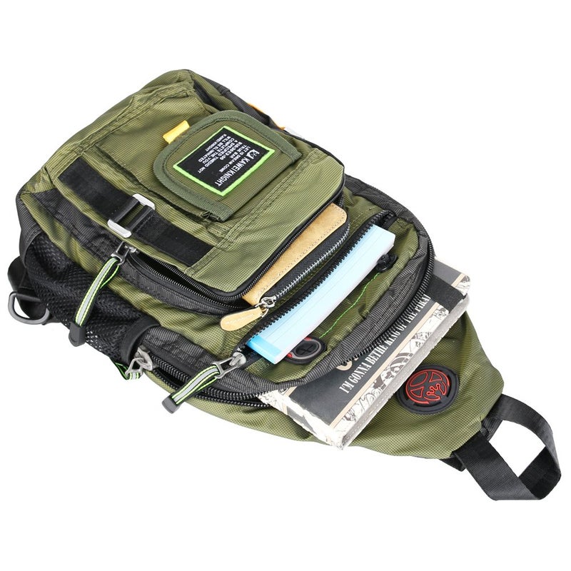 Vanlison Crossbody Sling Bag Backpack for Men & Women Green - Image 4