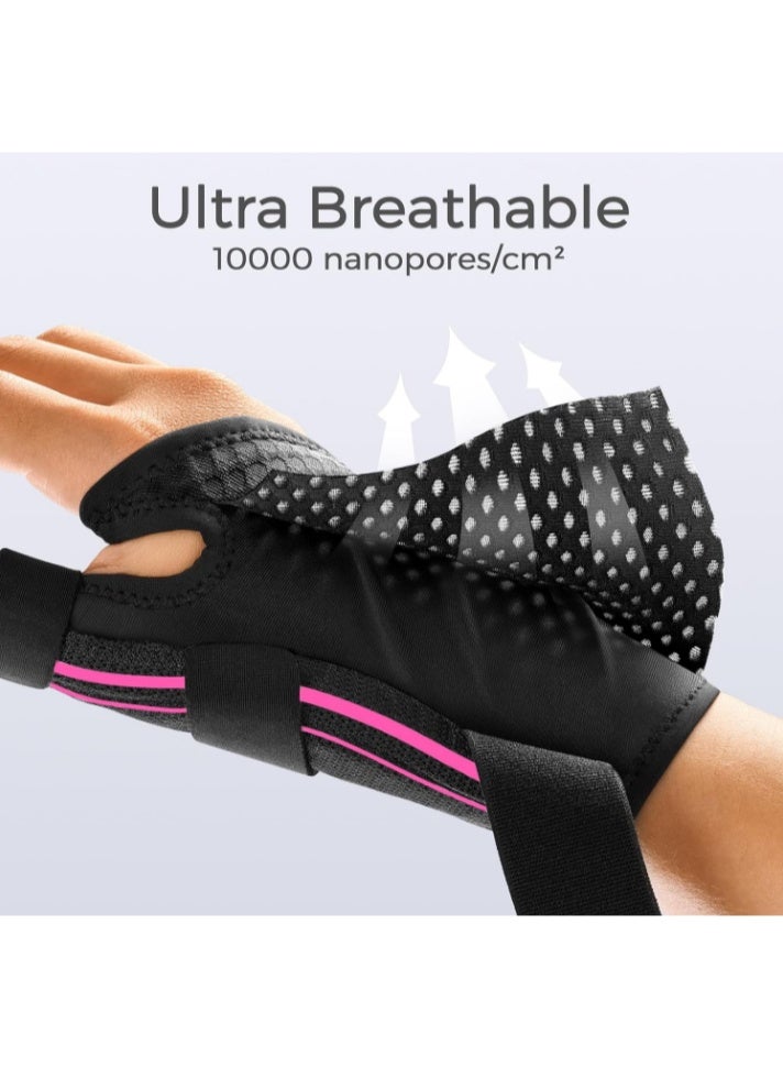 Arabest Ergonomical Thumb Brace Right Hand or Left Hand for Arthritis Pain and Support, Thumb Splint for Trigger Thumb, Thumb Support for De Quervains Tenosynovitis,  Pink - Image 4