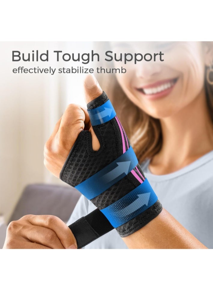 Arabest Ergonomical Thumb Brace Right Hand or Left Hand for Arthritis Pain and Support, Thumb Splint for Trigger Thumb, Thumb Support for De Quervains Tenosynovitis,  Pink - Image 3