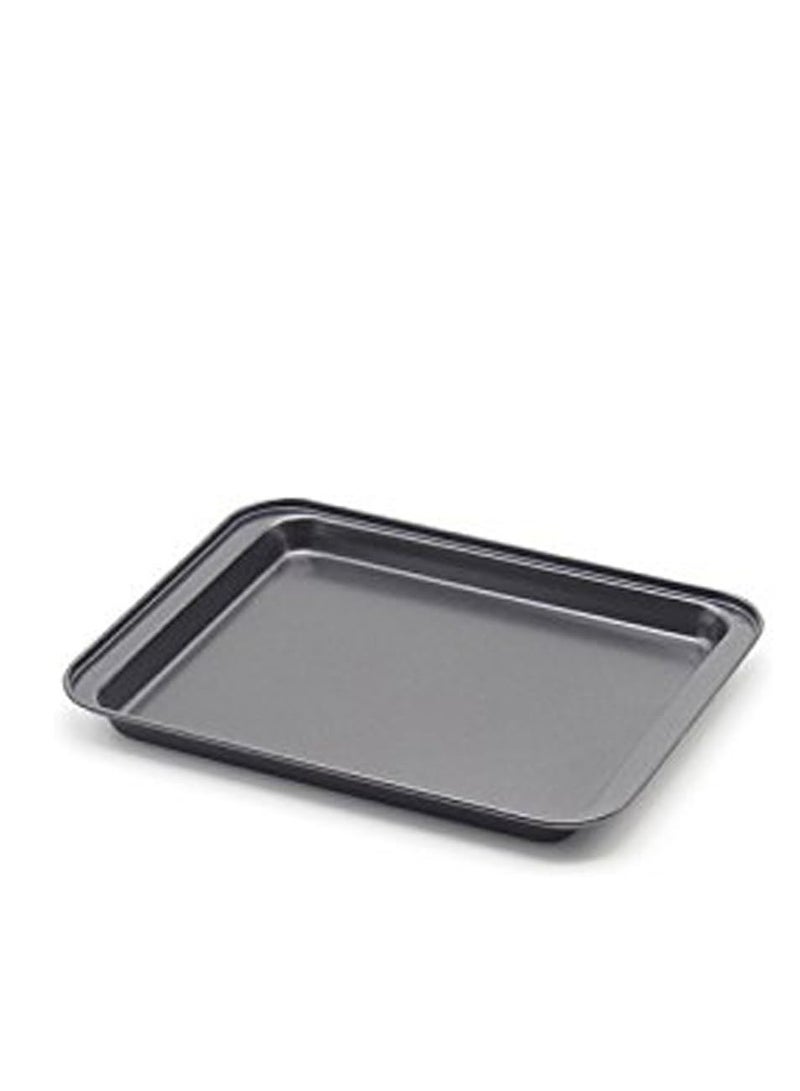 SS&CC Little Small Baking Sheets Nonstick Set of 2 (9.5inch X 7.1inch) 8 Inch Nonstick Baking Toaster Oven Tray Cookie Sheets, 1 or 2 Person Household - Image 3