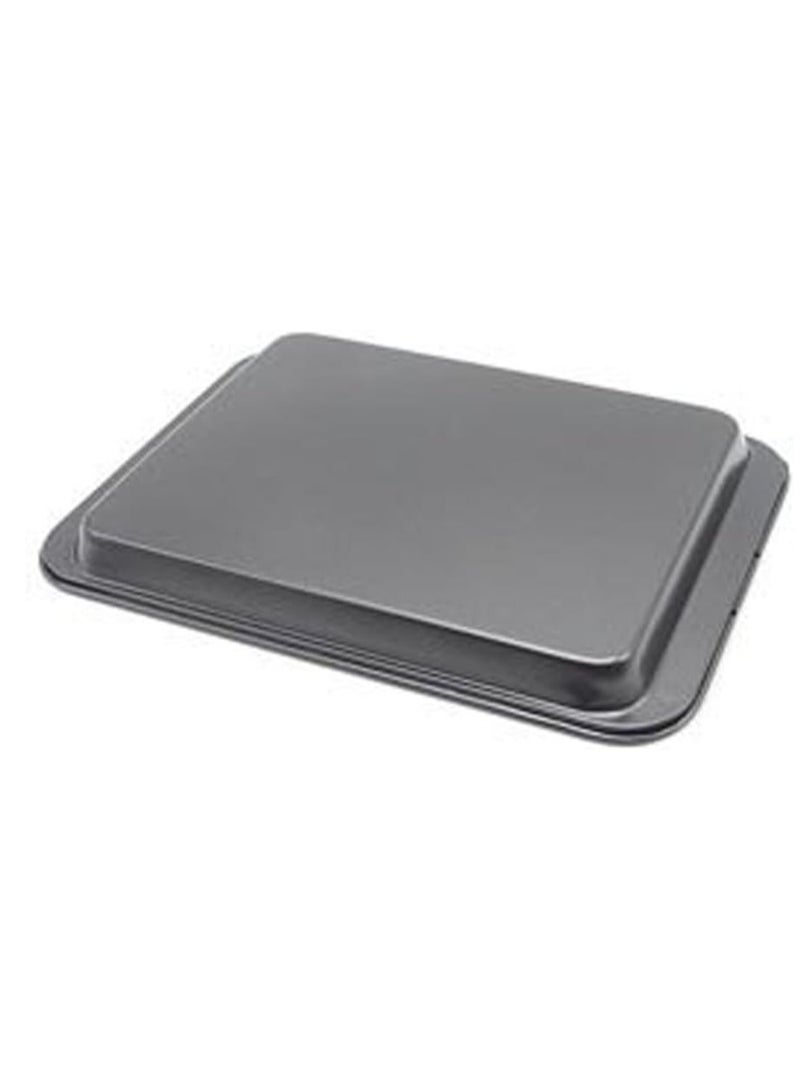 SS&CC Little Small Baking Sheets Nonstick Set of 2 (9.5inch X 7.1inch) 8 Inch Nonstick Baking Toaster Oven Tray Cookie Sheets, 1 or 2 Person Household - Image 2