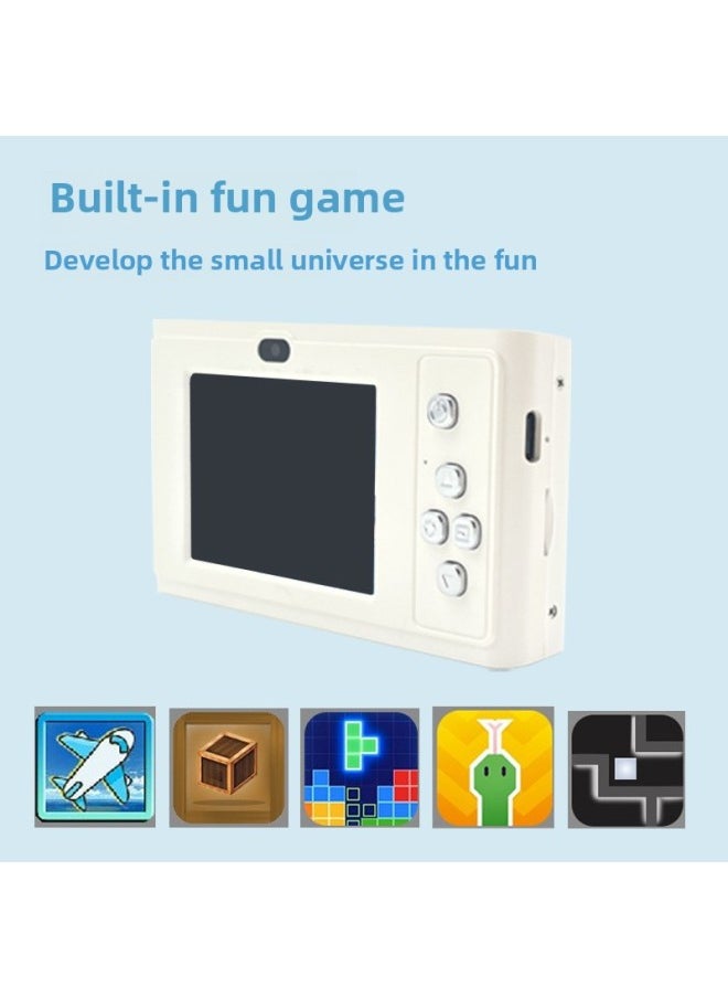 Generic Ccd Hd 4k Digital Camera Retro Card Camera Students Children Can Take Selfie Video-Body Color:32g Memory Card  - Image 4