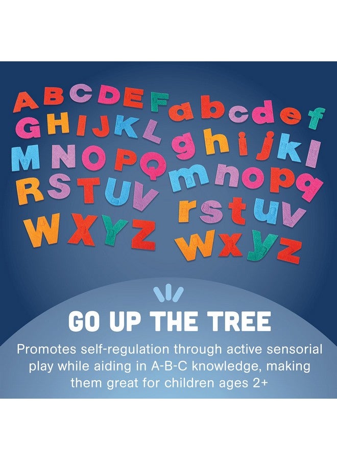 Constructive Playthings ألعاب البناء شجرة وحروف لكتاب الأطفال "شيكا شيكا بوم بوم"، شجرة محشوة بارتفاع 10" مع 26 حرف صغير و26 حرف كبير للأطفال من عمر 2 وما فوق - Image 5