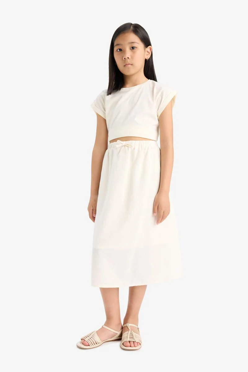 ديفاكتو Girl Woven Regular Fit Skirt