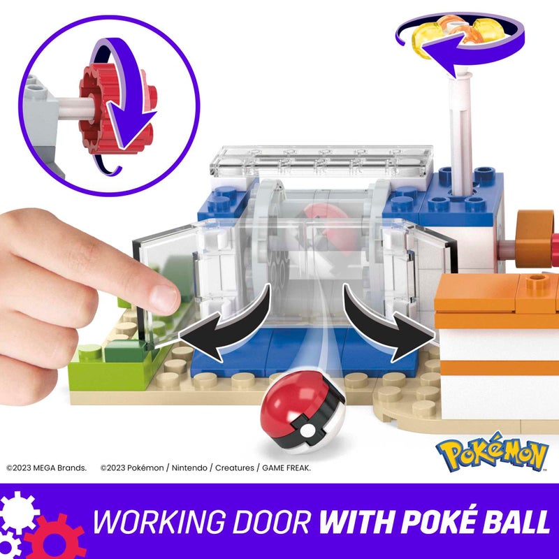 Mega Bloks MEGA Pokemon Action Figure Building Toys, Forest Pokemon Center with 648 Pieces, 4 Poseable Characters, Gift Idea for Kids - Image 4