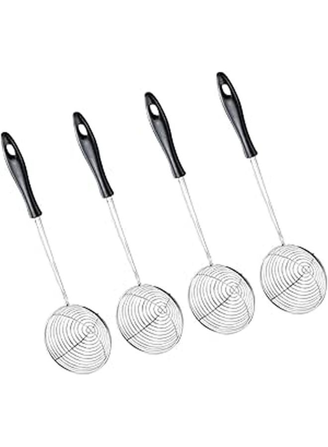 4Pcs Stainless Steel Strainer Spoons Kitchen Colanders For Draining Noodles Vegetables - Image 1