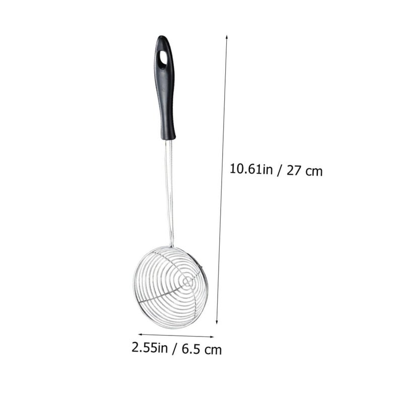 4Pcs Stainless Steel Strainer Spoons Kitchen Colanders For Draining Noodles Vegetables - Image 3