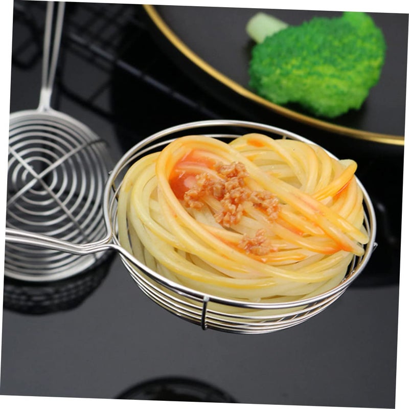 4Pcs Stainless Steel Strainer Spoons Kitchen Colanders For Draining Noodles Vegetables - Image 5