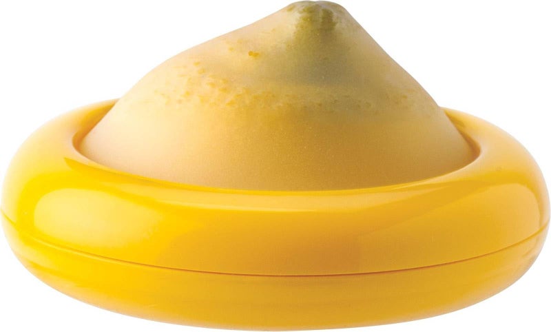 Joie Fresh Stretch Pod Lemon Storage Container Silicone Food Saver Keeps Leftover Produce Flavorful and Firm in Fridge Reusable Kitchen Gadget Dishwasher Safe BPAFree