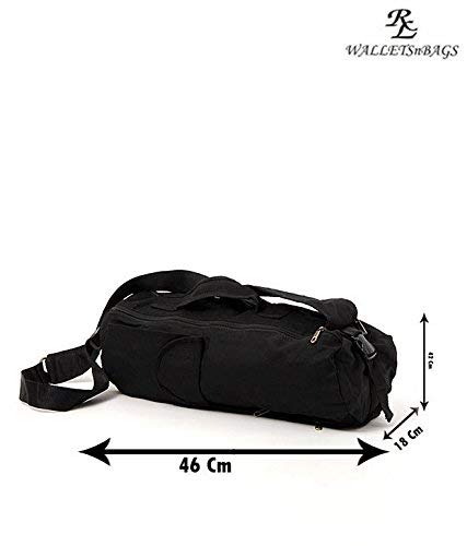 RL Fabric 45.9994 cms Black Gym Tote (T 30) - Image 2