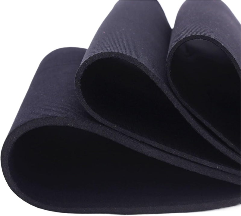 2-5mm Neoprene Fabrics Waterproof Wind Proof for Diving Anti Vibration Protection Against Electric Shock(3.0mm Black,15cm X 45 cm) - Image 2