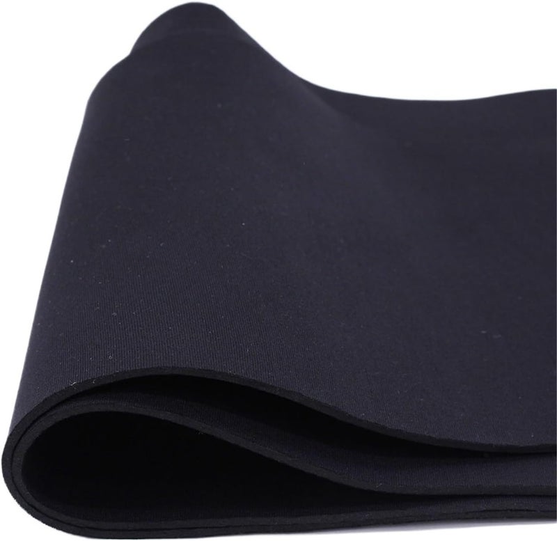 2-5mm Neoprene Fabrics Waterproof Wind Proof for Diving Anti Vibration Protection Against Electric Shock(3.0mm Black,15cm X 45 cm) - Image 1