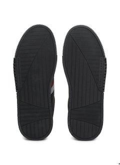 TOMMY HILFIGER Men's Supercup Seasonal Sneakers Mid Top - Leather, Black  - Image 5