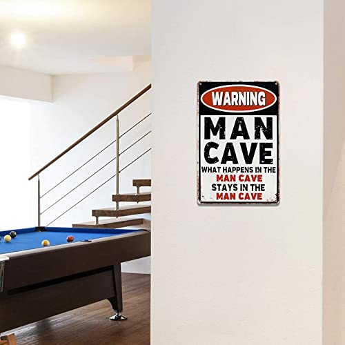 CrazySign Funny Bar Sign Man Cave Vintage Metal Sign For Garage Home Bar Wall Decor (240) - Image 5