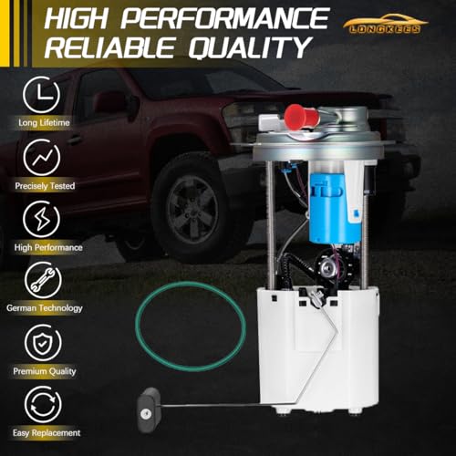 LONGKEES Electric Fuel Pump Assembly FIT 2004–2007 Dodge Durango, 2007 Chrysler Aspen 3.7L 4.7L 5.7L – Replace OE# E7184M, P76267M, FG1082, SP7037M, F3195A, 5135549AA - Image 3