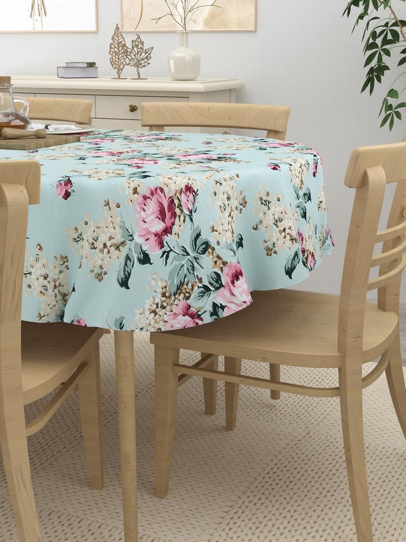 كلاسيكو غطاء طاولة طعام بيضاوي لـ 6 أشخاص من ماركة Clasico؛ مقاسات: 60×90 بوصة؛ المادة: القطن؛ تصميم: Floral Embrace - Image 2
