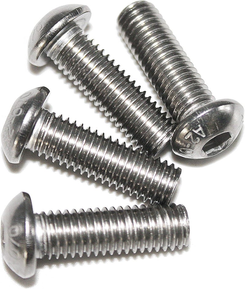 Fullerkreg 50 Pcs M4-0.70 x 20mm Button Head Socket Cap Bolts Screws, 18-8 Stainless Steel, Allen Hex Drive, ISO 7380, by ,Come in a Plastic Case - Image 4