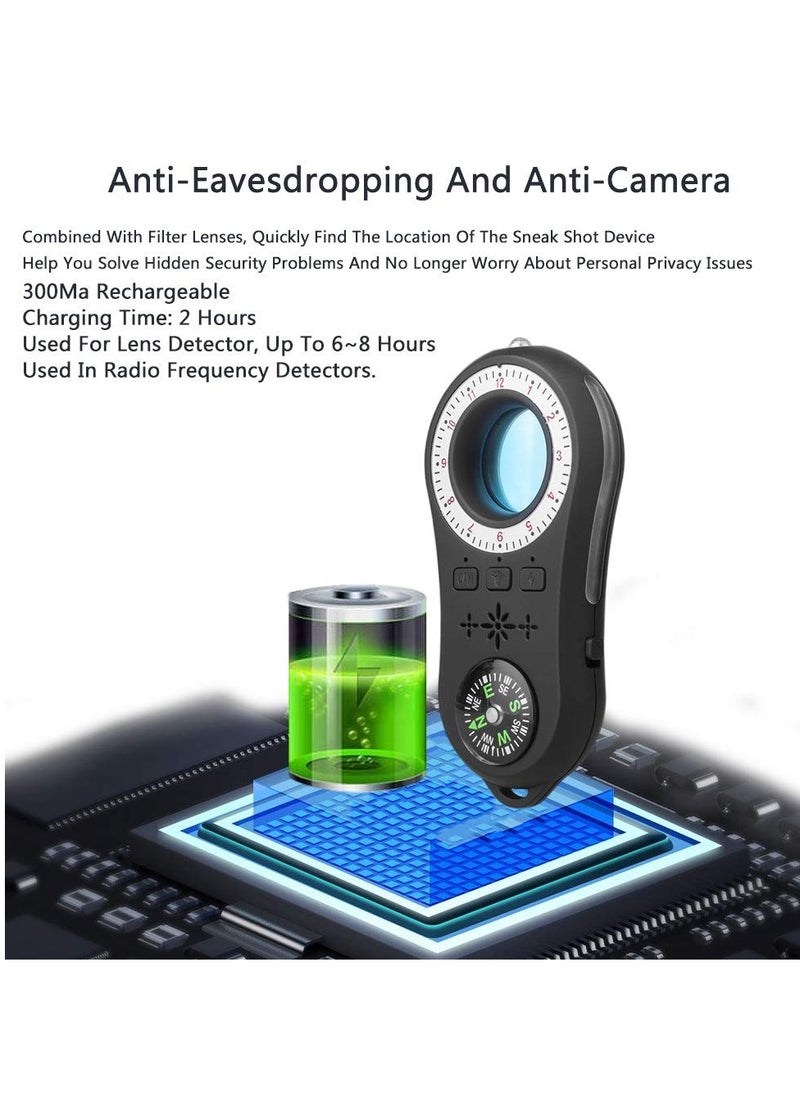 SYOSI - Hidden Camera Detectors, Delicate Small Acceosories, Anti Spy Wireless Signal Scanner, Infrared Camera Sweeper, Listening Device Detector, Indoor use for Hotel/Home/Office/Travel - Image 1