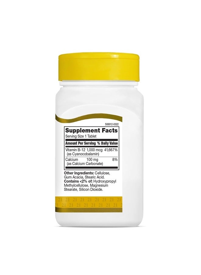 21st Century B 12 1000 mcg Prolonged Release Tablets, 110 Count - Image 5