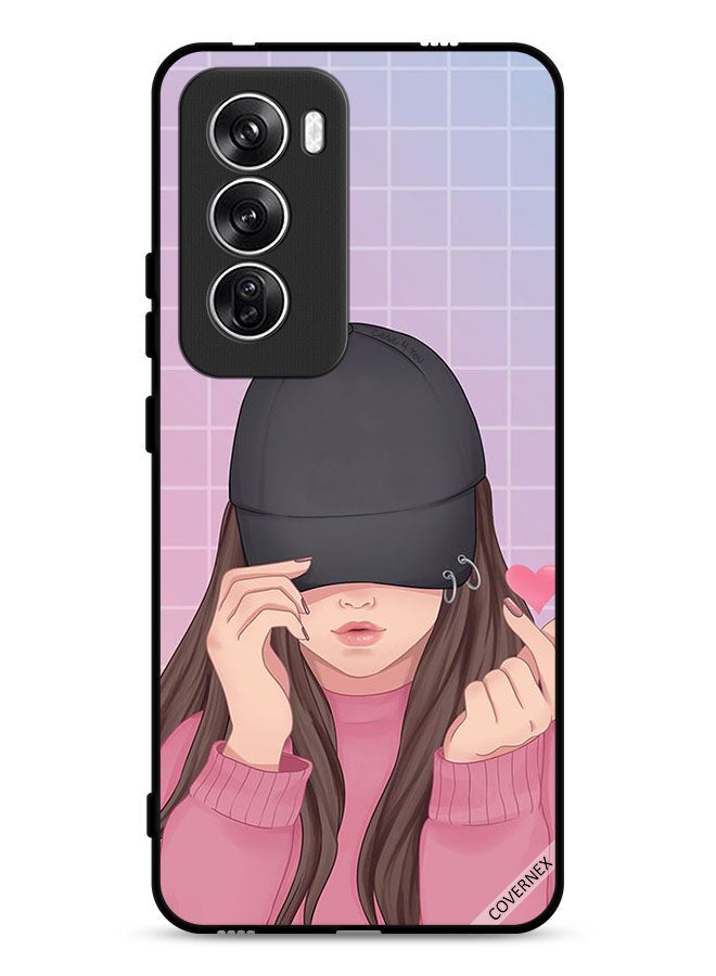 Covernex Oppo Reno12 5G Protective Case Cover Snap Love Cap Girl  - Image 1