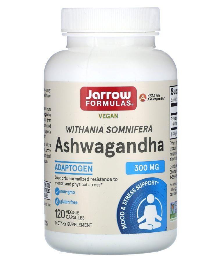 jarrow formulas Ashwagandha 300 mg 120 Veggie Capsules