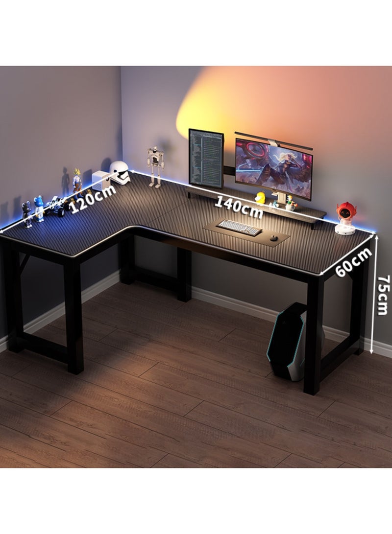 L Computer Desk 140 * 120 * 75CM, Corner Desk, Gaming Table, Writing Desk, Home Office Desk,Suitable for bedroom, study room, living room