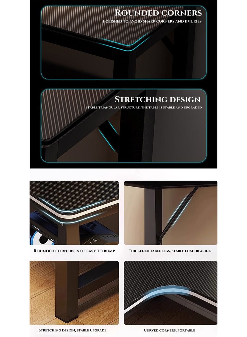 L Computer Desk 140 * 120 * 75CM, Corner Desk, Gaming Table, Writing Desk, Home Office Desk,Suitable for bedroom, study room, living room