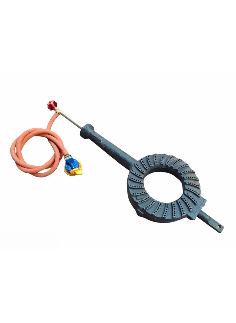 AS A S commercial high pressure jodhpuri LPG gas Burner with fitting pack of 1 extra large size no 4  - Image 1