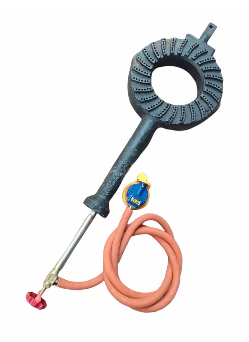 AS A S commercial high pressure jodhpuri LPG gas Burner with fitting pack of 1 extra large size no 4  - Image 4