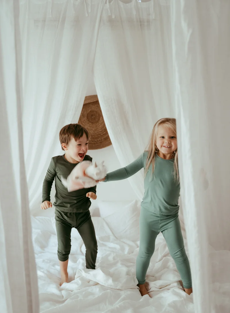 أنفي بيبي Bamboo Spandex Pajama 4T Soft Sage