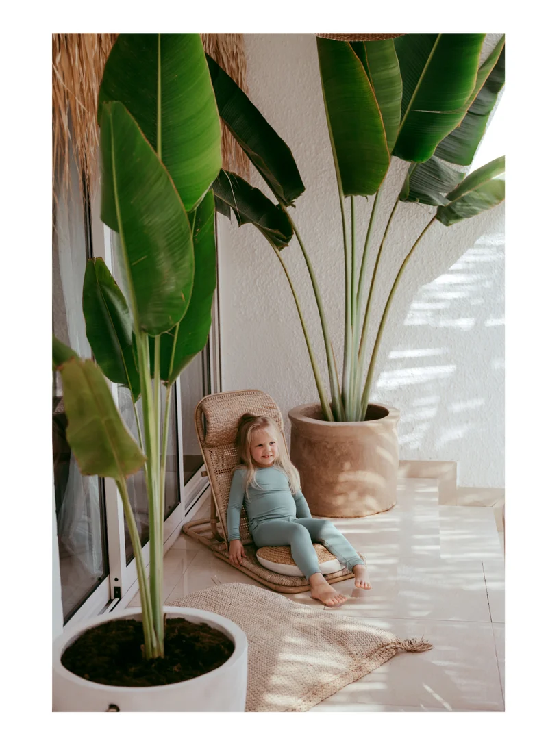أنفي بيبي Bamboo Spandex Pajama 4T Soft Sage