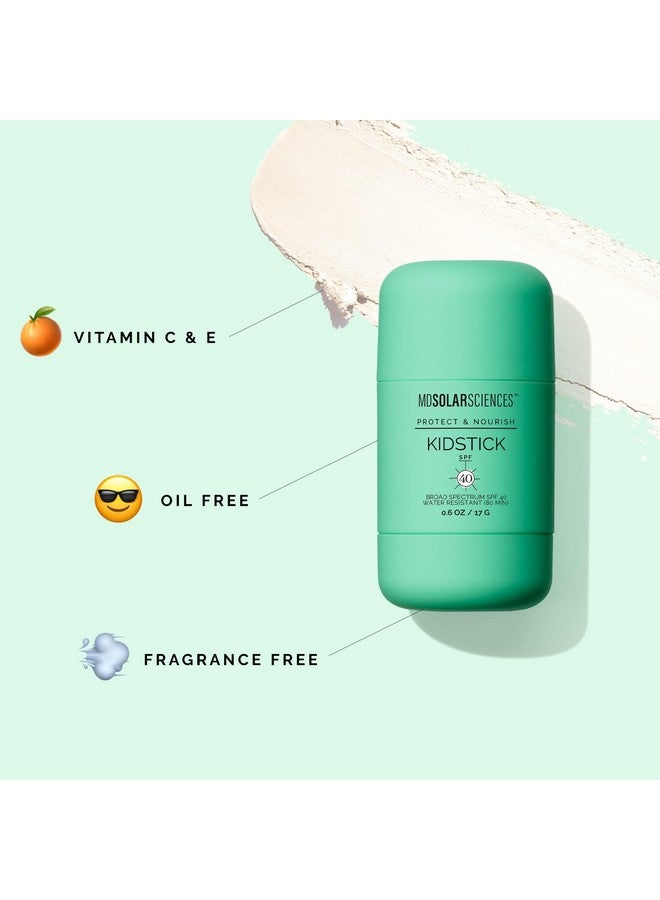 أم دي سولار ساينسيز واقي شمس معدني للأطفال من إم دي سولار ساينسز كيدستيك، بعامل حماية من الشمس 40، واسع الطيف من الأشعة فوق البنفسجية الطويلة والمتوسطة، مقاوم للماء، مضاد للحساسية، خالٍ من العطور، واقي شمسي من أكسيد الزنك للوجه والجسم، 0.6 أونصة - Image 3
