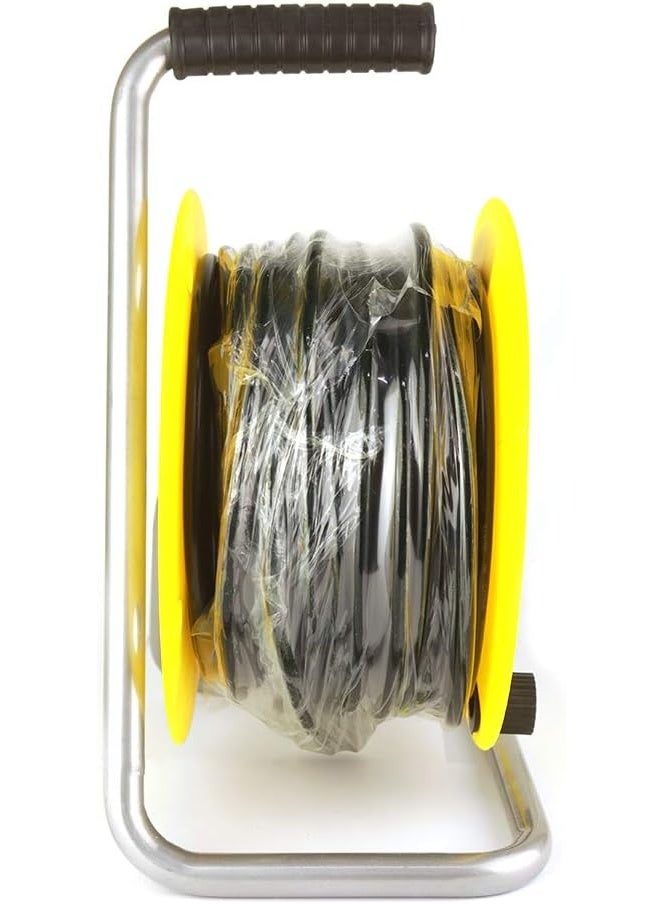 Dannio Power Extension Cable Reel 20M 2.5mm with 3 sockets (Black) - Image 1