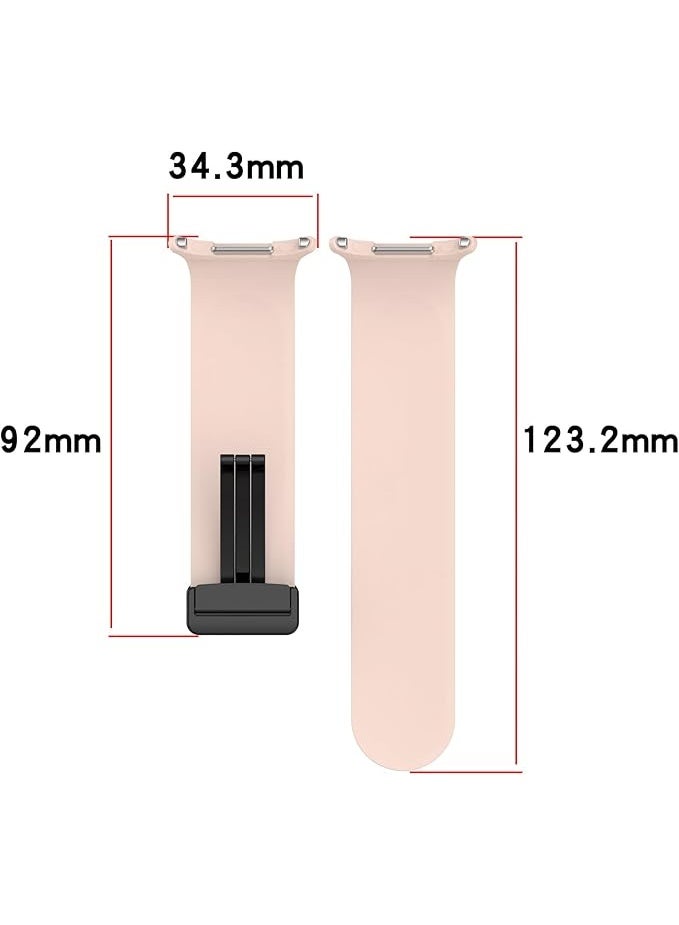 Silicone Bands Compatible with Samsung Galaxy Watch 7 Ultra 47 mm (2024), Soft Sport Silicone Breathable Strap Wristbands for Women Men - Image 4