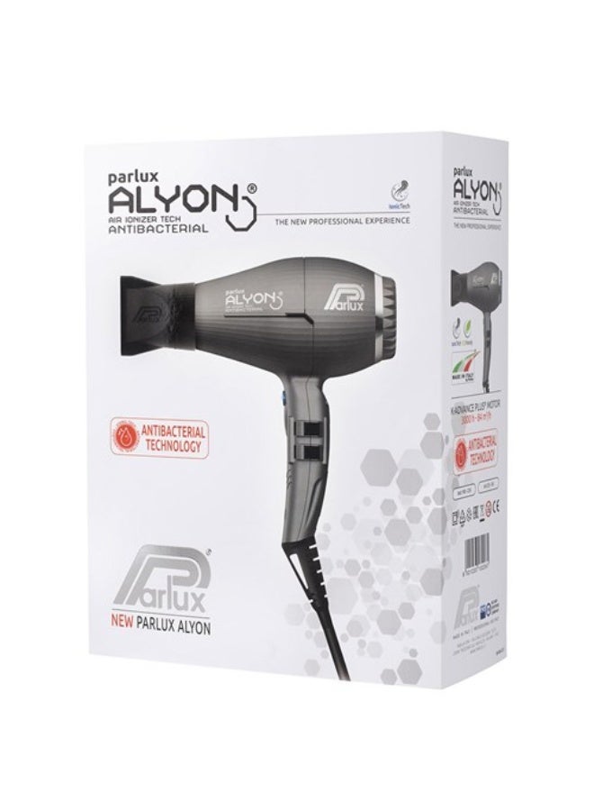 Parlux ALYON Hair Dryer Air Ionizer Tech [European Plug 220V] Graphite 1unit - Image 4