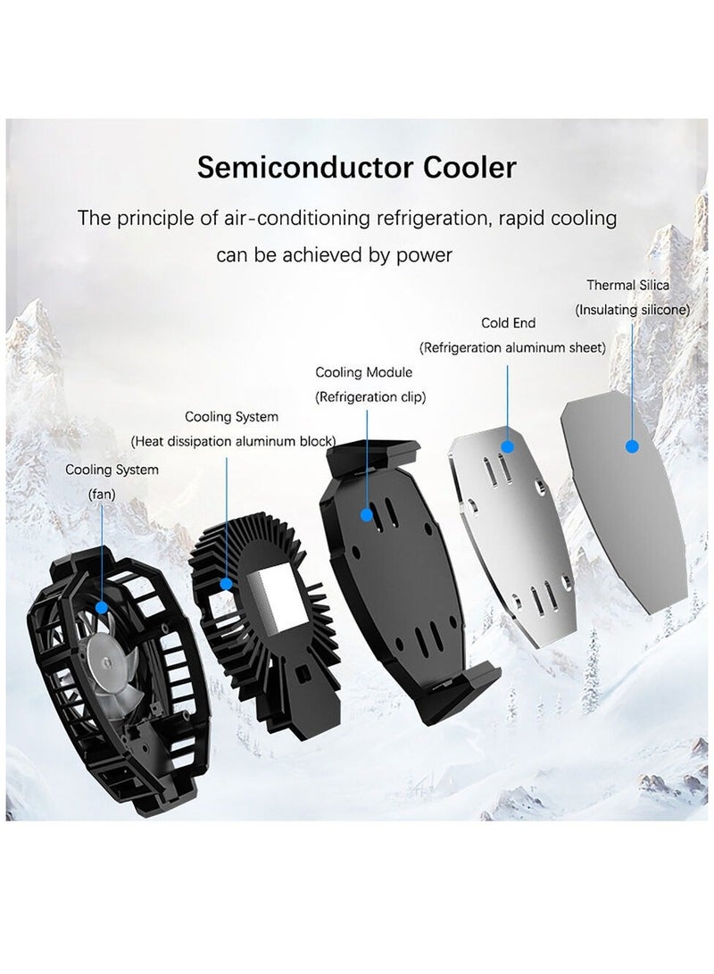 Portable Mobile Phone Cooling Phone Cooler Fan Quickly Cooling  - Image 4