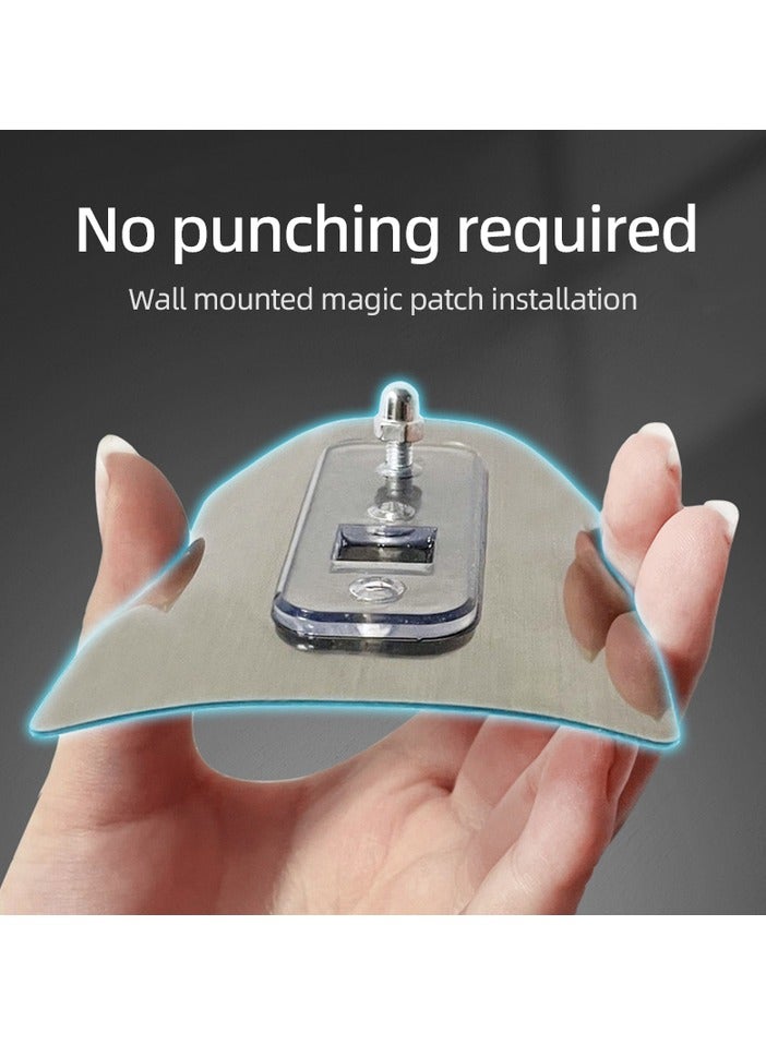 Bathroom Shelf, Set of 2, Shower Caddy, No-drilling Bathroom Organizer, Self-Adhesive Bathroom Shelves, Aluminum Metal Shower Racks, Wall Mounted Bathroom Rack (Black)