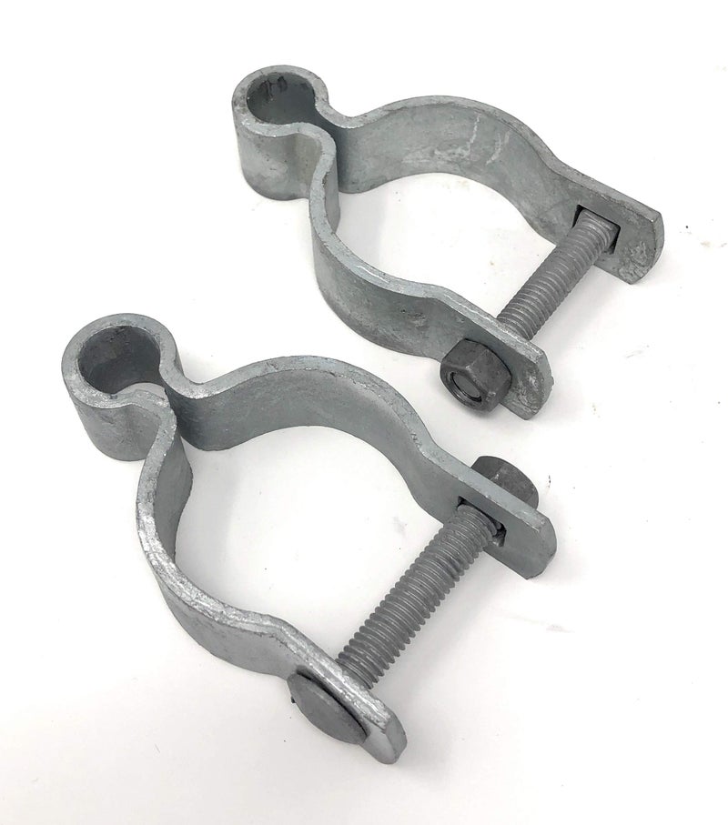 FENCESMART4U Pressed Steel Chain Link Fence Frame Hinge w/Bolt - (2 Sets Pack) (1-7/8") - Image 1