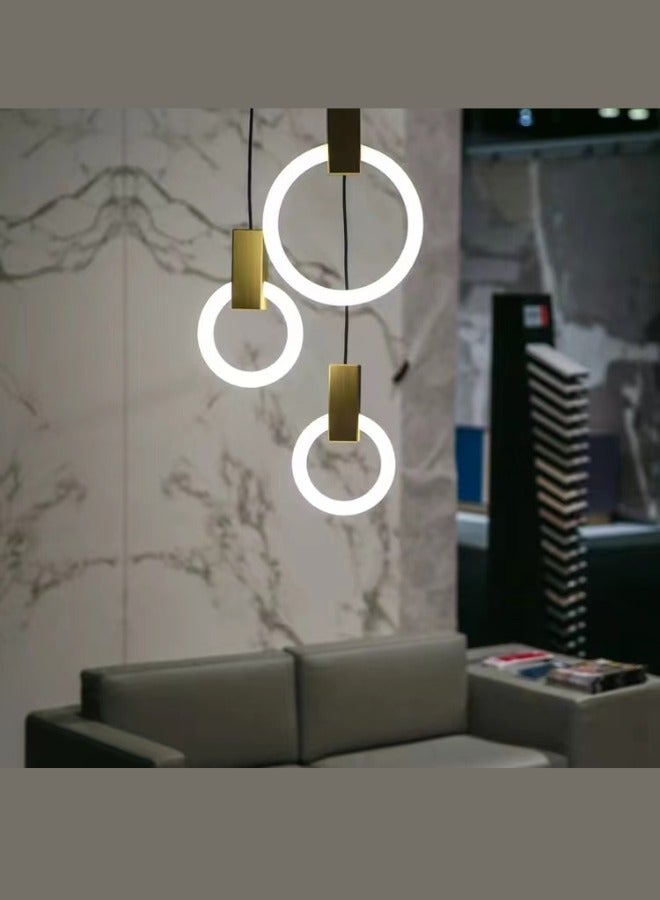 MAAC HOME MAAC Home Mallow - Halo Hanging Lights Modern Decorative Stylish Elegant Contemporary Minimalist Pendant Lamp for Bedroom, Living Room, Office, Home Decor  - Image 1