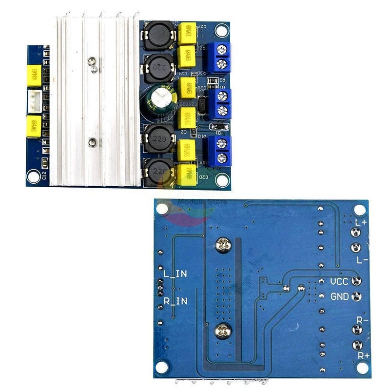 لوحة مكبر الصوت الرقمي TDA7492 2x50W وحدة صوتية من الفئة D مع مشتت حراري - Image 2