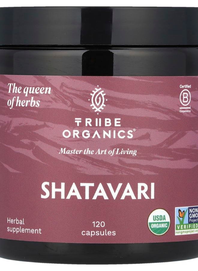 TRIBE ORGANICS Shatavari 120 Capsules 