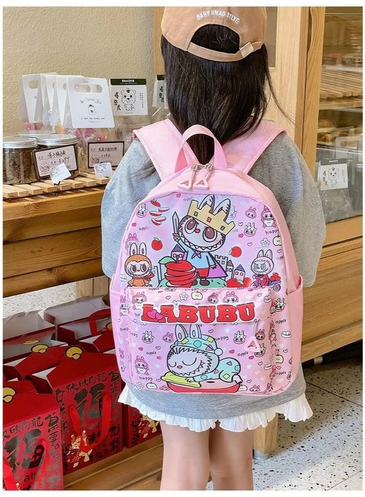 لابوبو حقيبة ظهر Labubu للطلاب، حقيبة ظهر لطيفة ذات سعة كبيرة، حقيبة تسوق وسفر، حقيبة كتف، هدايا للأطفال - Image 3